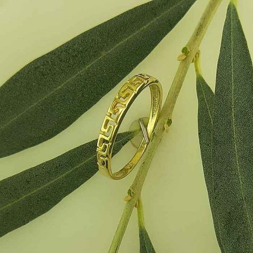 Greek key gold rings-Greek Jewelry-Meander ring-Greek gold rings-Greek jewellery