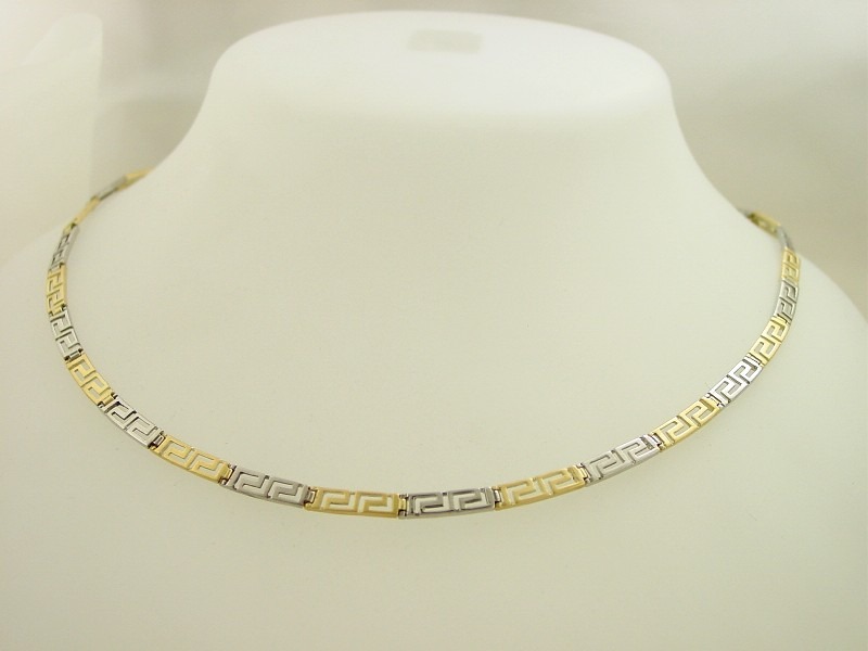 Greek Key necklaces-Meander necklace -Greek Jewelry-Greek key gold necklaces