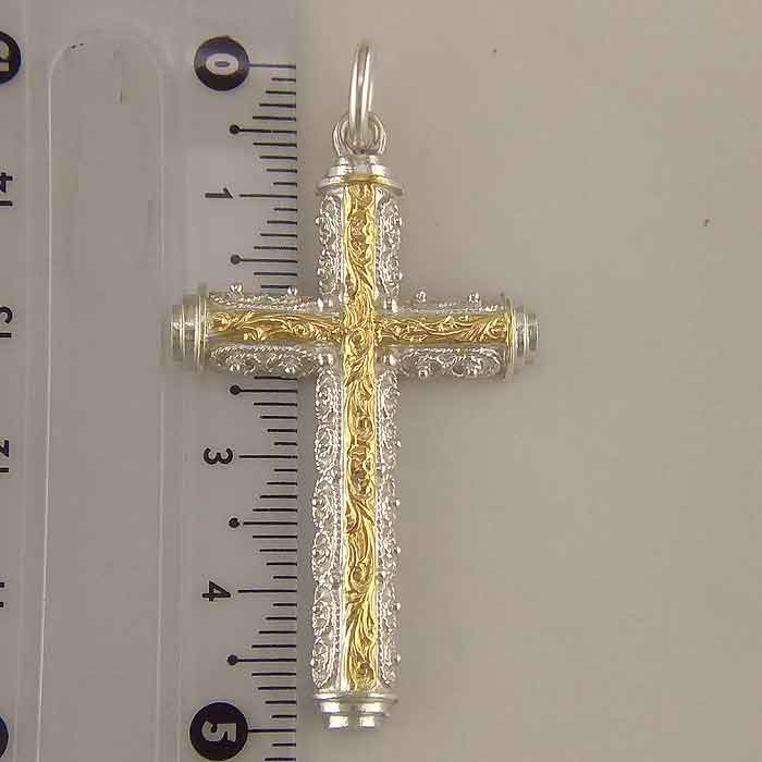 Orthodox Filigree Crucifix Cross Gold/Silver Plated 2 Sizes Orthodoxes Kruzifix 