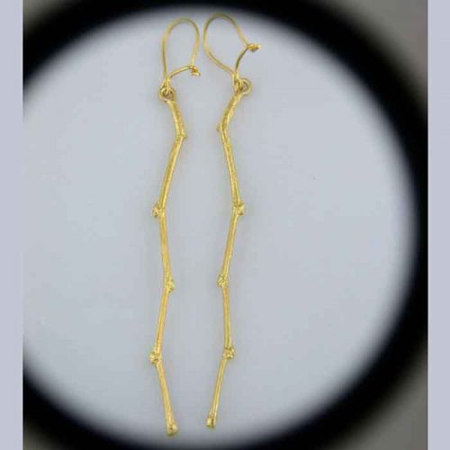 Greek gold Jewelry, gold plated silver, sterling silver 925, gold plated silver earrings, Alexandra's collection, AC-GSEA-1