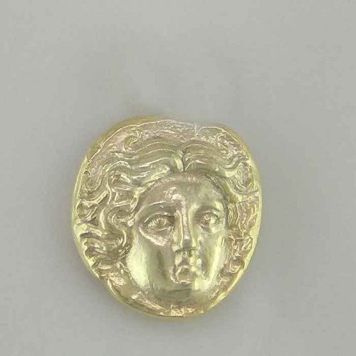 Ancient Greek silver coin pendants, Apollo-Helios Sun God coin pendant, Ancient Greek silver coin, Ancient Greek jewelry, Museum ancient jewelry reproductions