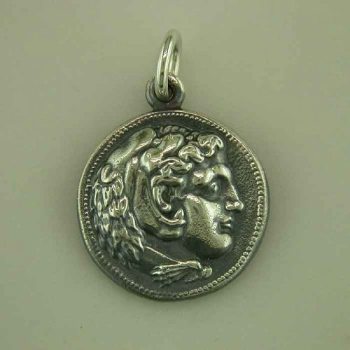 Alexander the Great coin – pendant, Sterling Silver Ancient Coin, ancient necklace, pendant and coin jewelry, Greekgold.com, Greek jewelry, Greek jewelry shop