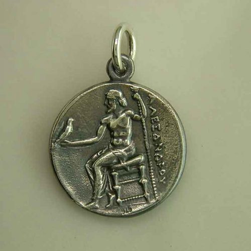 Alexander the Great coin – pendant, Sterling Silver Ancient Coin, ancient necklace, pendant and coin jewelry, Greekgold.com, Greek jewelry, Greek jewelry shop