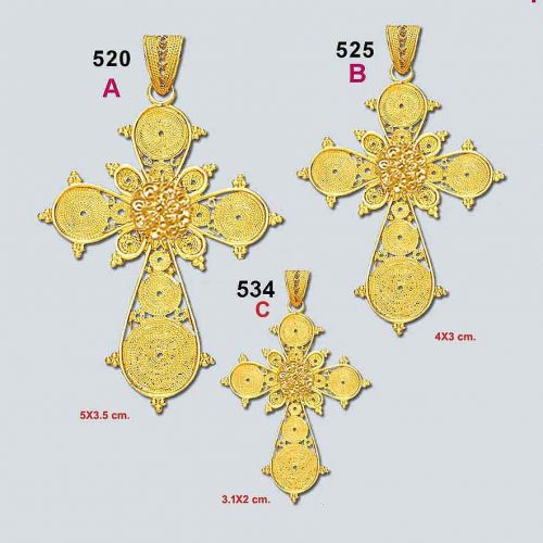 Byzantine gold cross, Greek jewelry, Jewelry from Greece, 18K gold, filigree crosses, Orthodox baptismal cross, Greek crosses