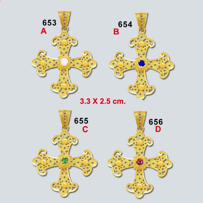 Byzantine gold cross, Greek jewelry, Jewelry from Greece, Greek jewelry shop, 18K gold, filigree crosses, Greek Orthodox baptismal cross