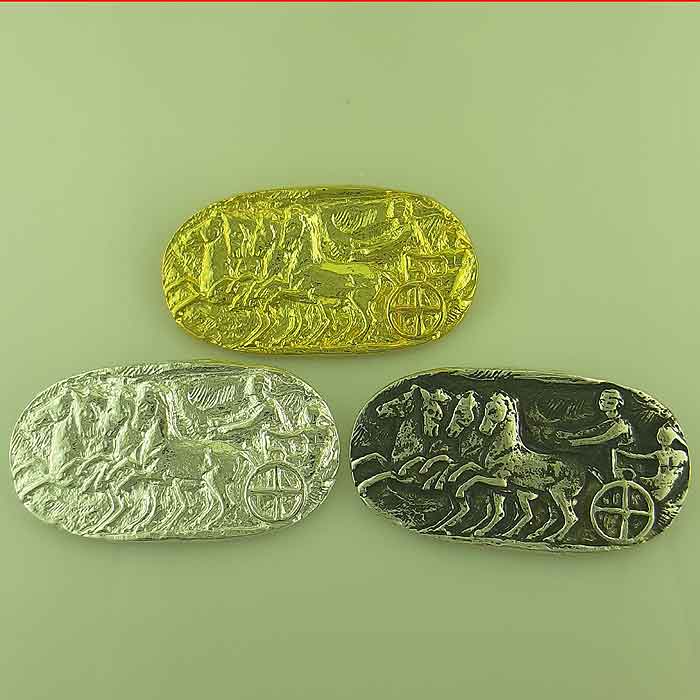 Ancient Greek gold silver brooches, Heniochus, Ηνίοχος brooch, Ancient Greek silver brooch, Ancient Greek jewelry, Museum ancient jewelry reproductions