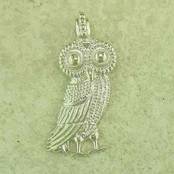 Ancient Greek silver pendants, Goddess Athena & Wise Owl coin pendant, Ancient Greek silver coin, Ancient Greek jewelry, Museum ancient jewelry reproductions