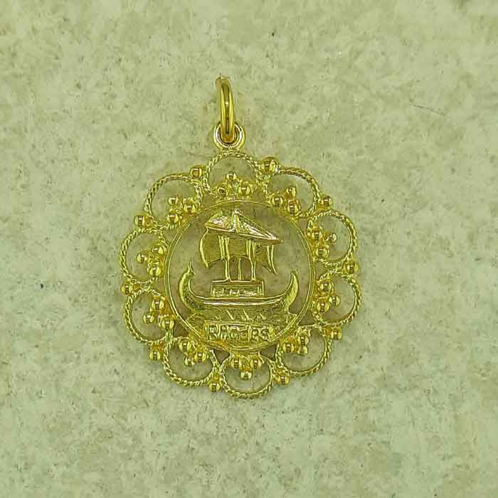 Ship of Lindos Rhodes pendant, Greek traditional filigree Rhodes jewelry gold plated & silver pendants, traditional Greek silver pendants, traditional Greek jewelry